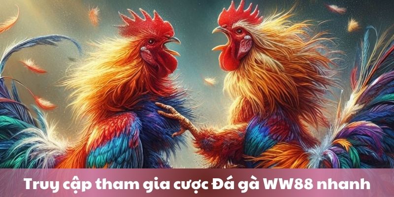 Truy cập nhanh, tham gia cược liền tay cùng đá gà WW88